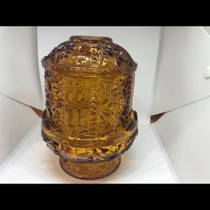 Vintage Amber Indiana Glass Fairy Light